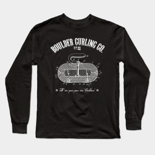 Boulder Curling Co - Curling Rock Long Sleeve T-Shirt